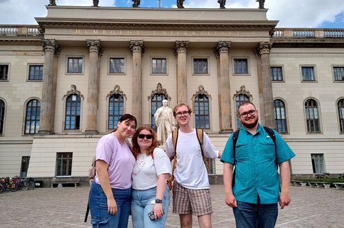 Four students in Berlin, Germany